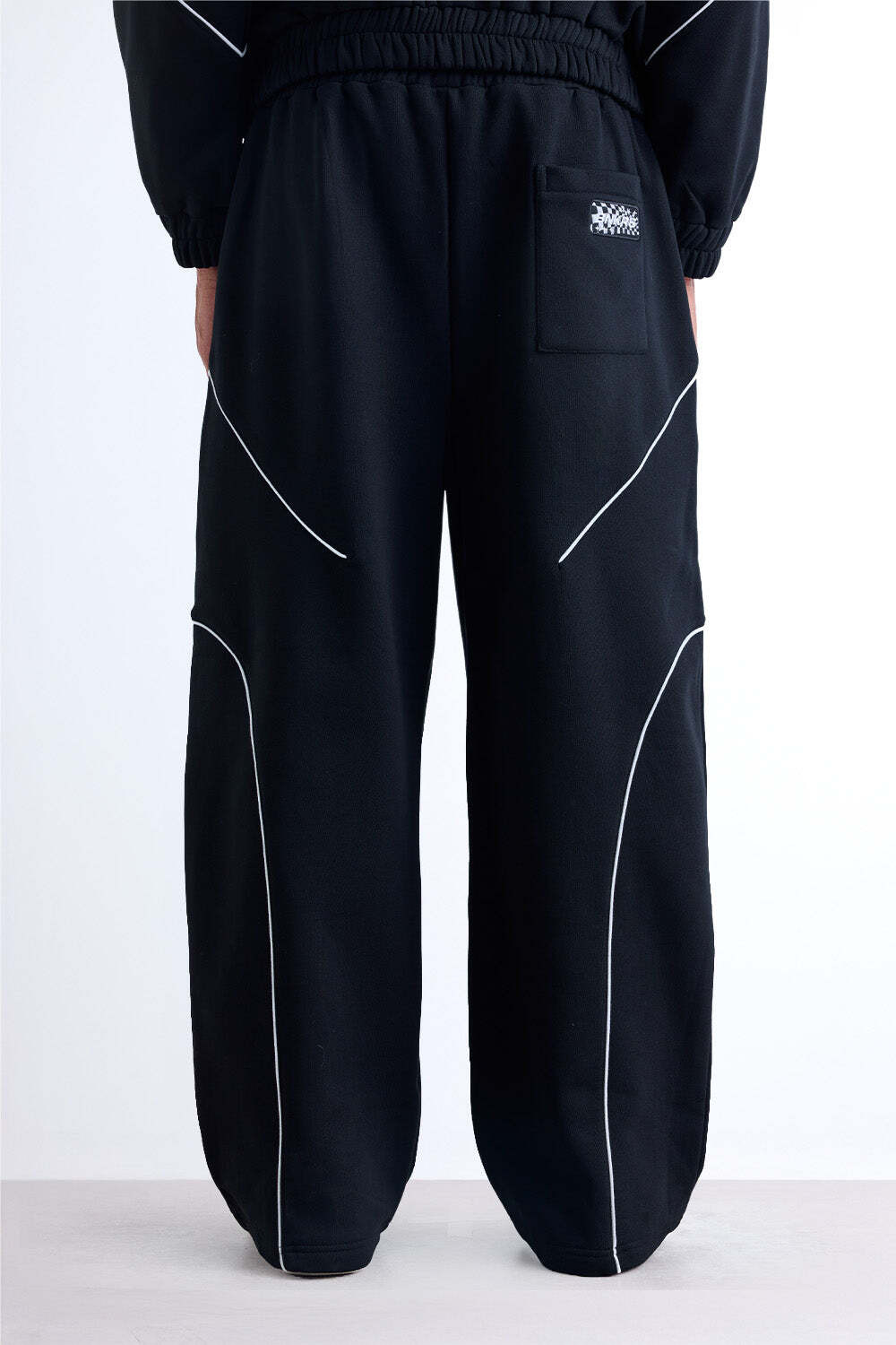 Image of Bonkers Corner Men Striped Black Track Pants