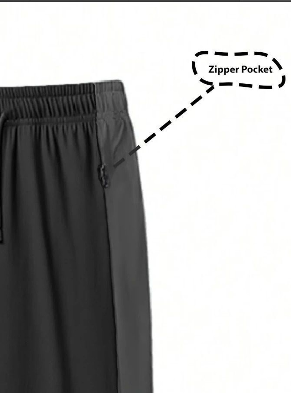 Image of Joggers Park Striped Men Black Track Pants