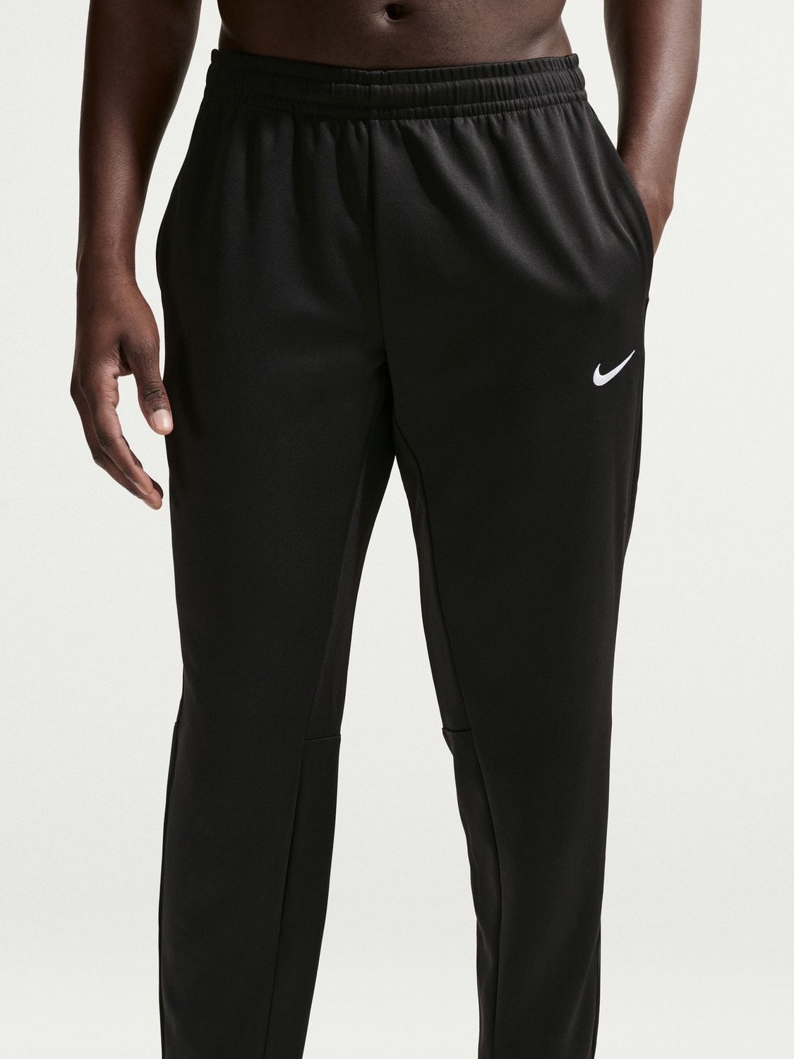 Image of NIKE Solid Men Black Track Pants