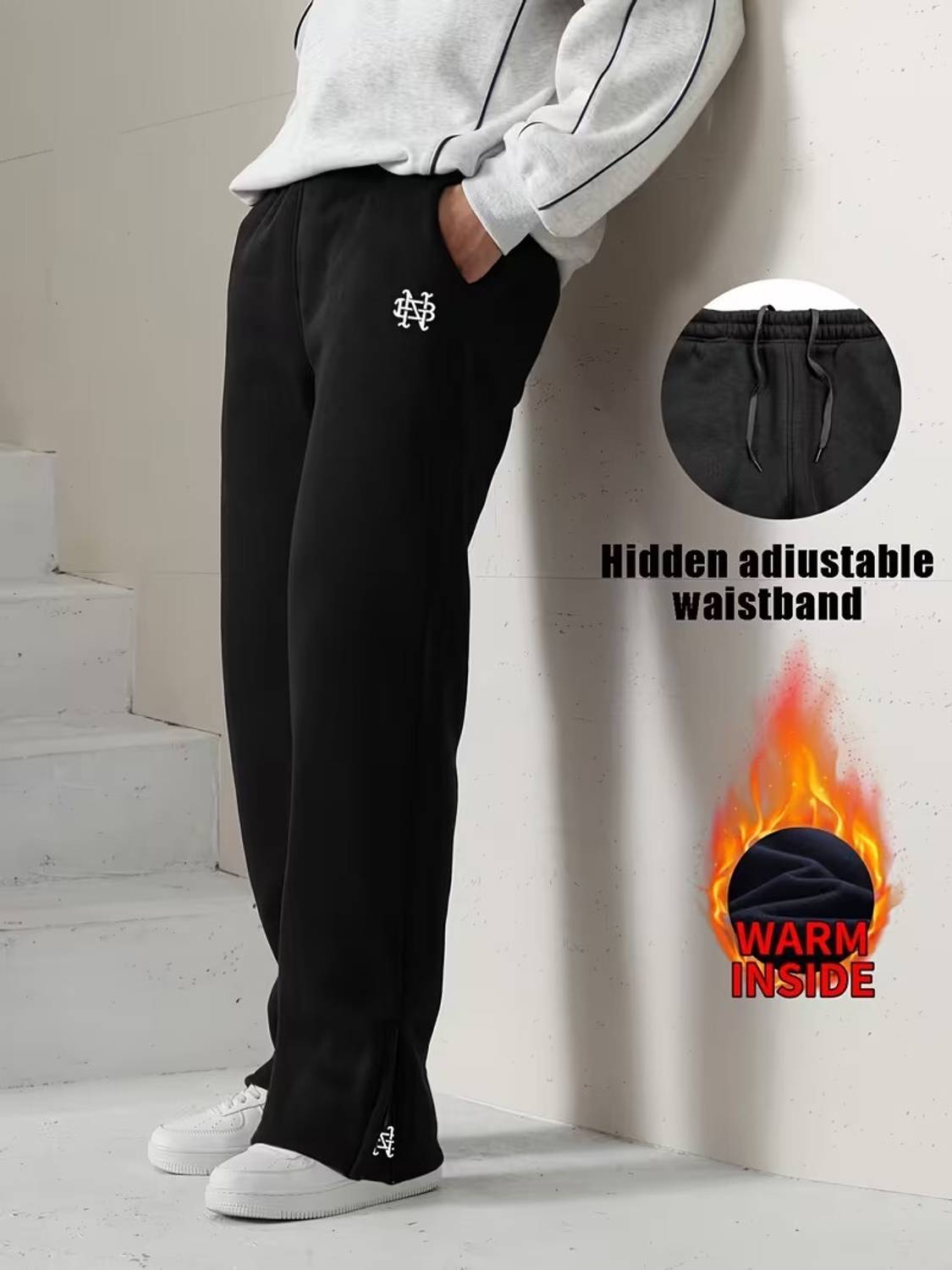 METRONAUT Men Black Printed Track Pants - Image 5