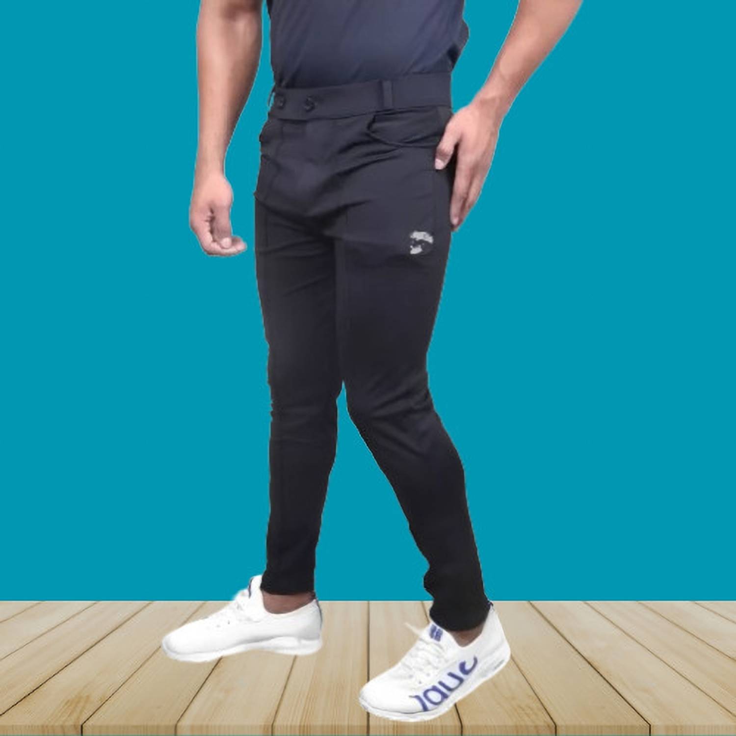 ACE SPORTS Solid Men Black Track Pants