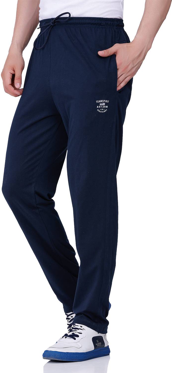 ARRAY Solid Men Dark Blue Track Pants