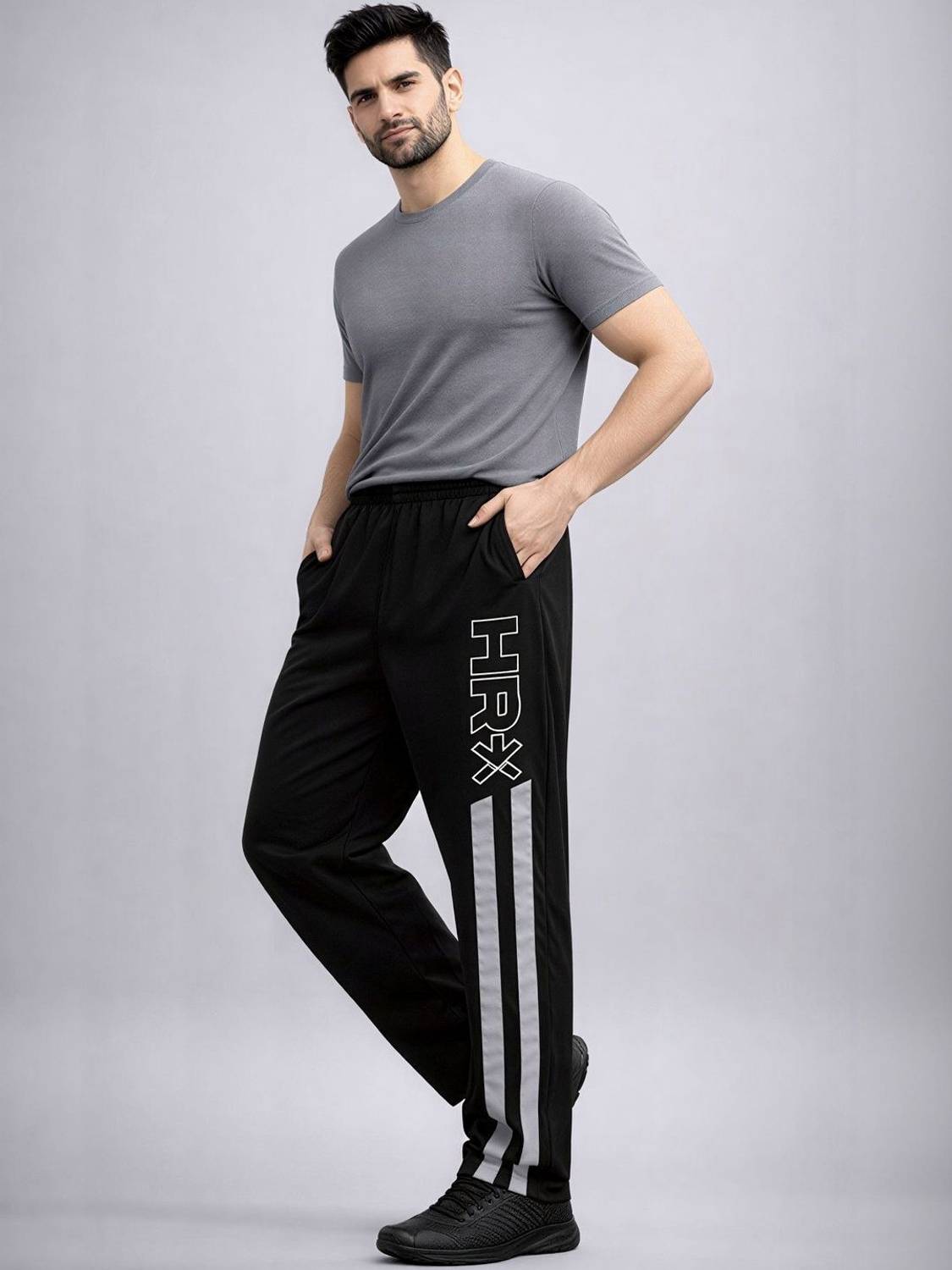 HRX by Hrithik Roshan Black Track Pants - Image 2