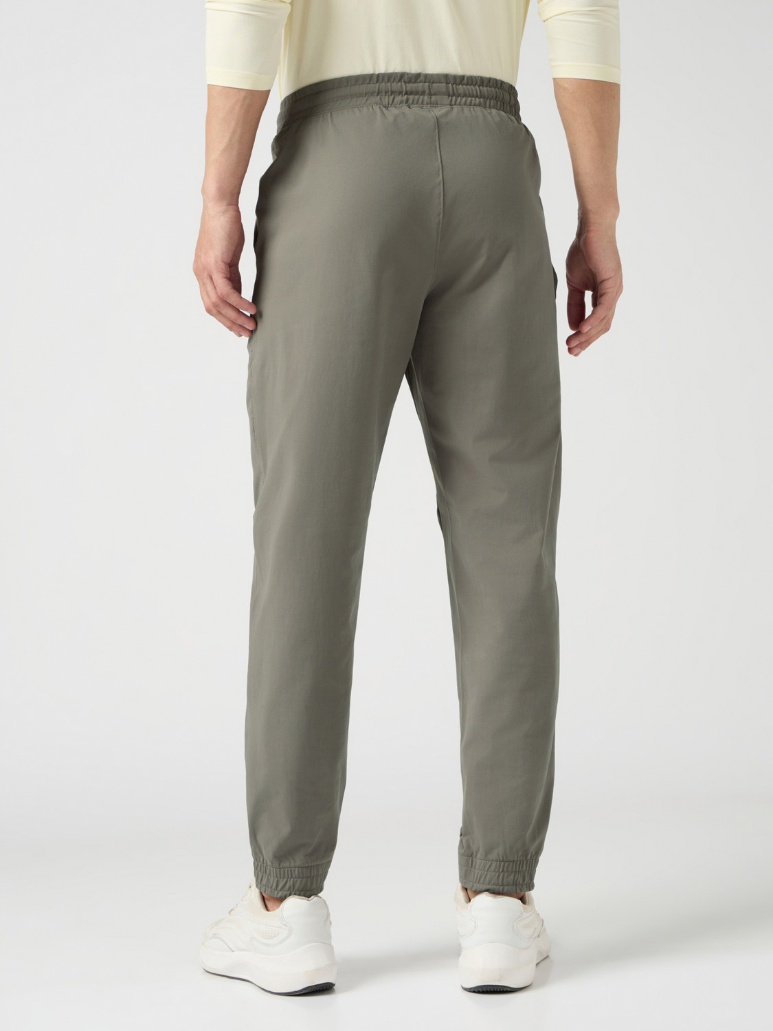 Image of TECHNOSPORT Solid Men Light Green Track Pants