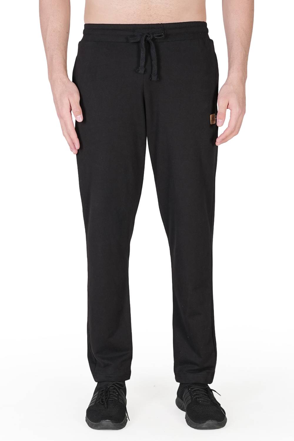 BAGGYBEAR Solid Men Black Track Pants