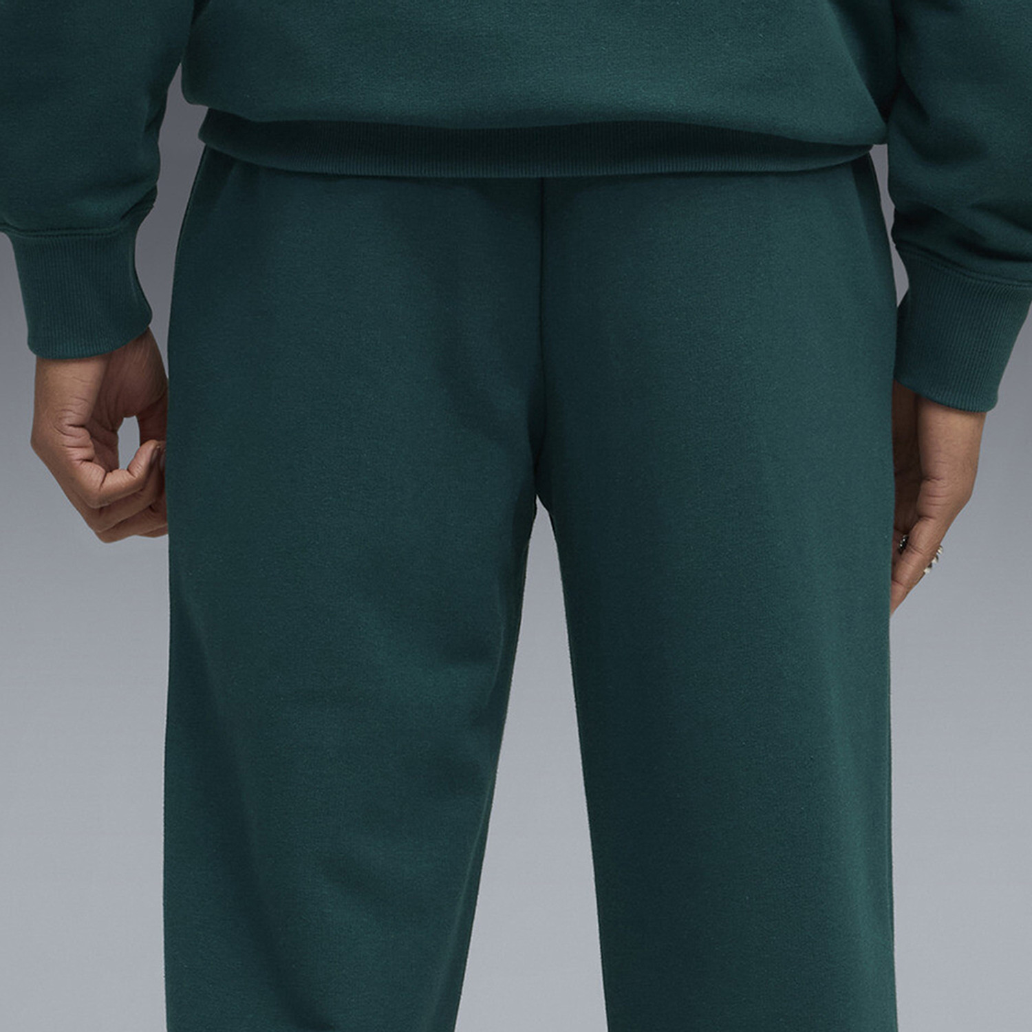 Image of PUMA Solid Men Green Track Pants