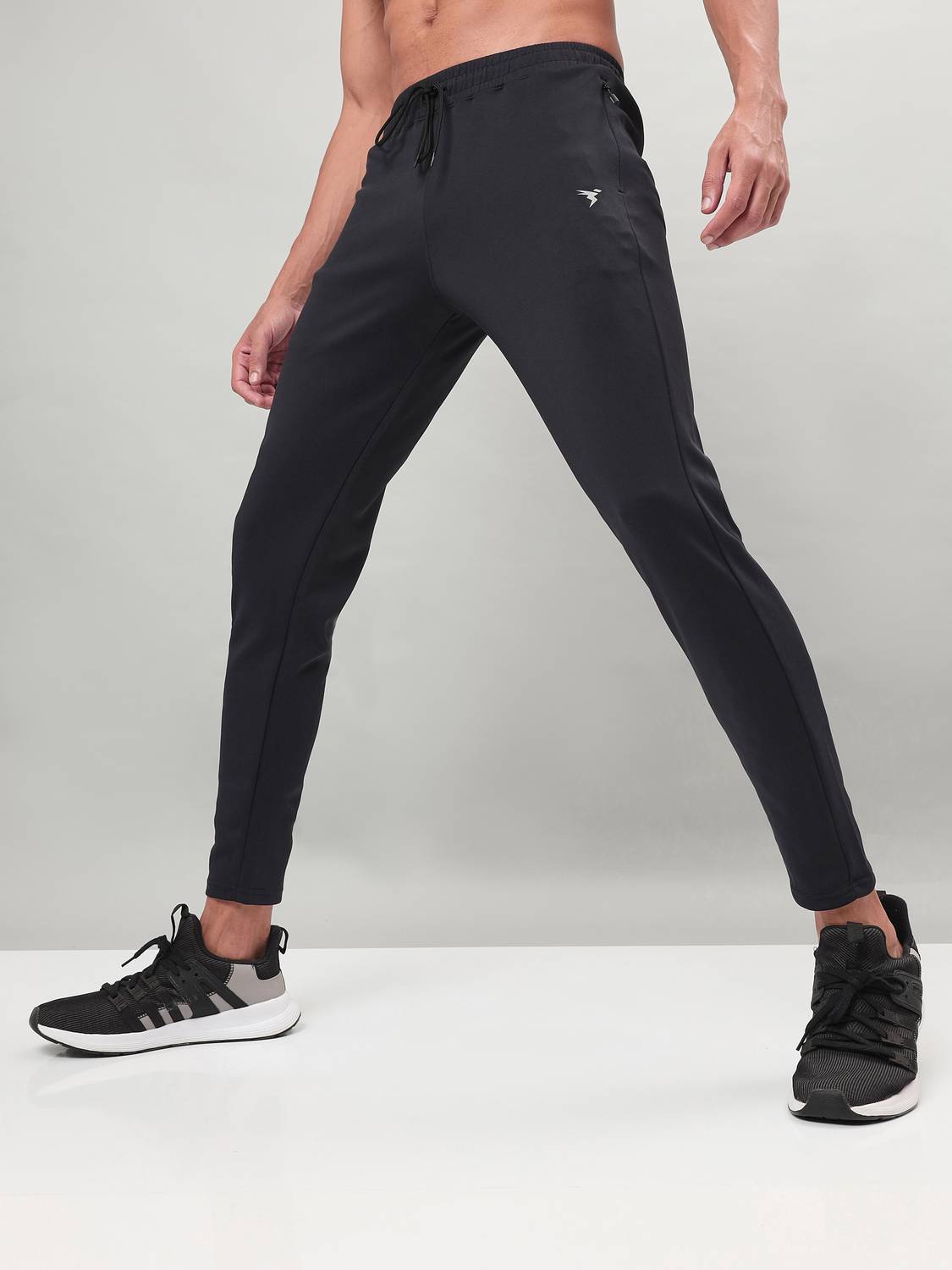 TECHNOSPORT Black Men's Track Pants