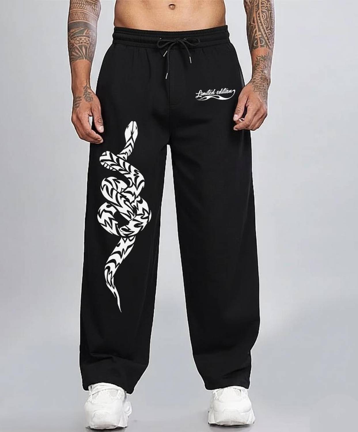 Zonatachi Printed Men Black Track Pants - Buy Zonatachi Printed