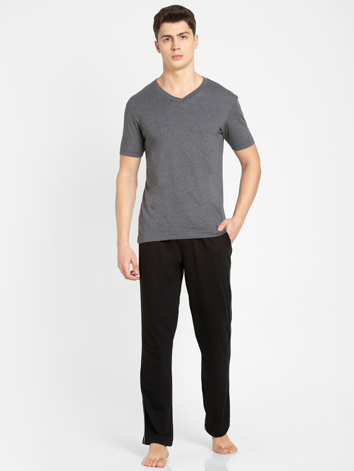 Image of JOCKEY Solid Men Black Track Pants