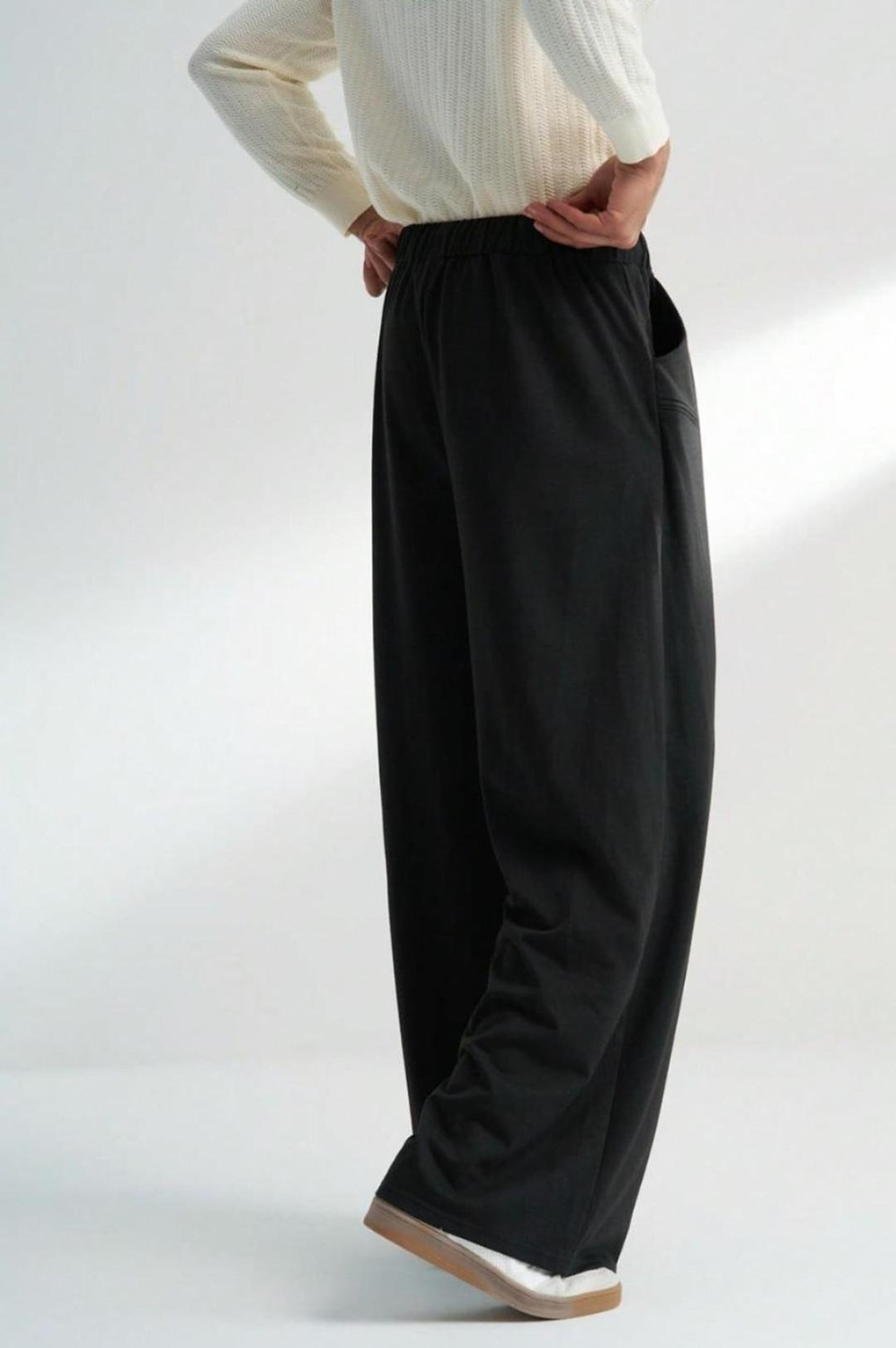 Image of Dockstreet Solid Men Black Track Pants