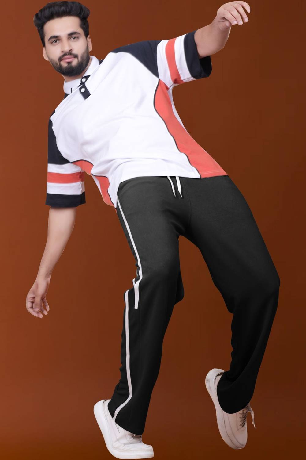 Yazole Solid Men Black Track Pants - Image 4