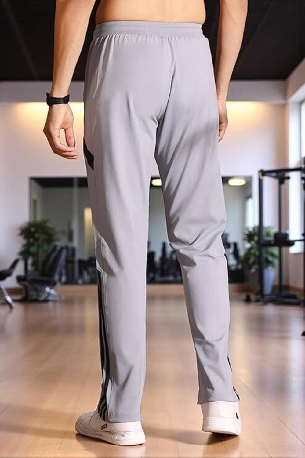 RUSKSUN Men Grey Track Pants - Image 2