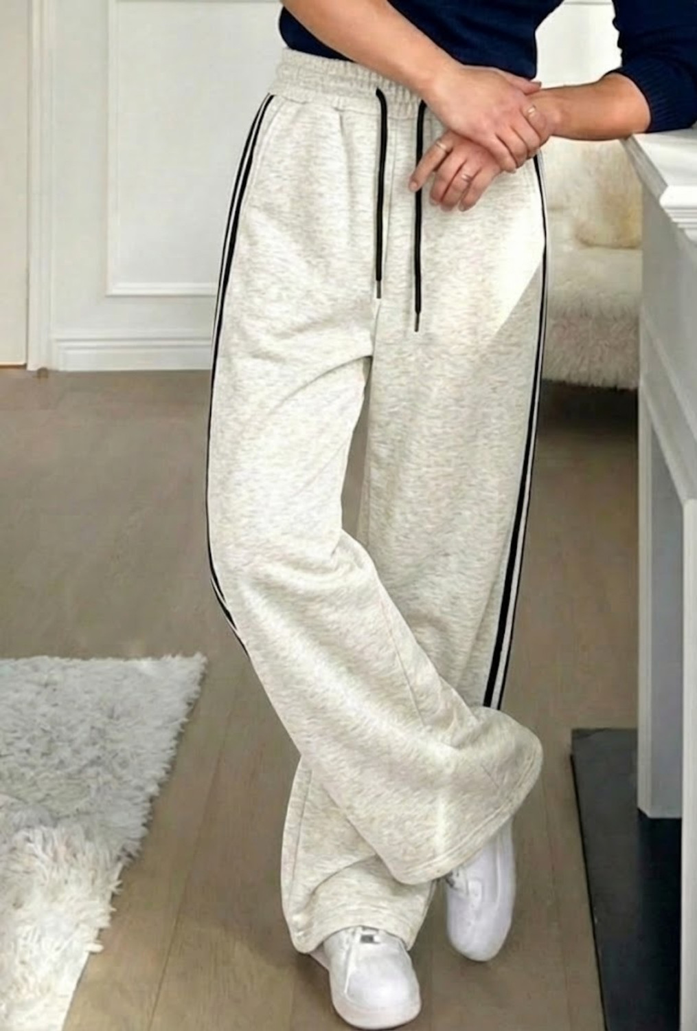 Image of Dockstreet Solid Men White Track Pants