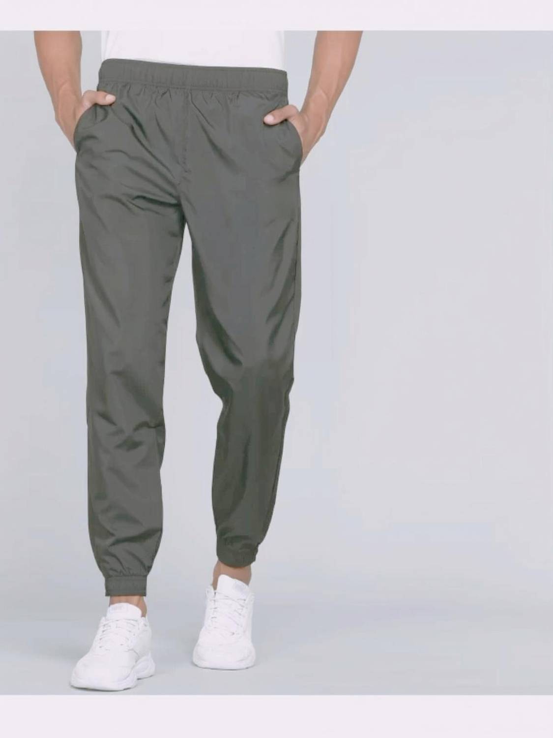 UBRN Grey Track Pants for Men & Women - Image 1