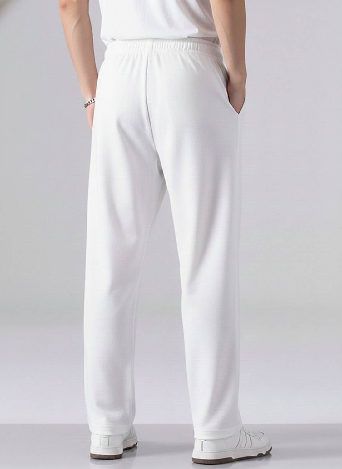 Adokedo Men White Track Pants - Image 2