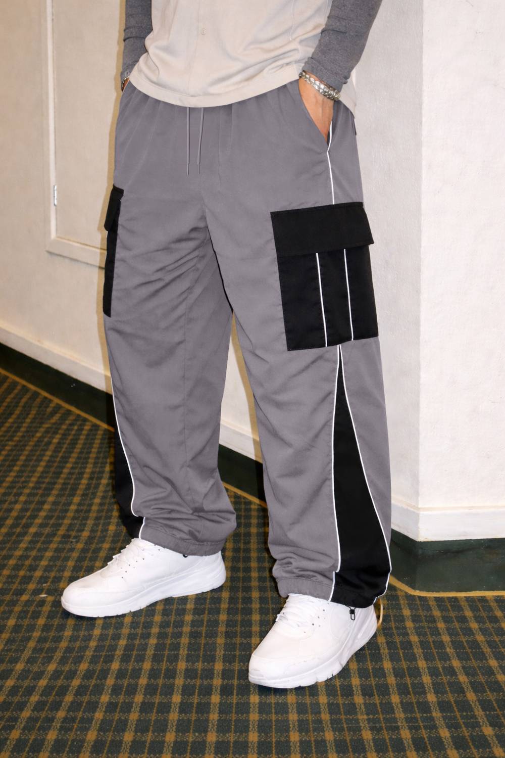 FTX Men Grey Track Pants - Image 1