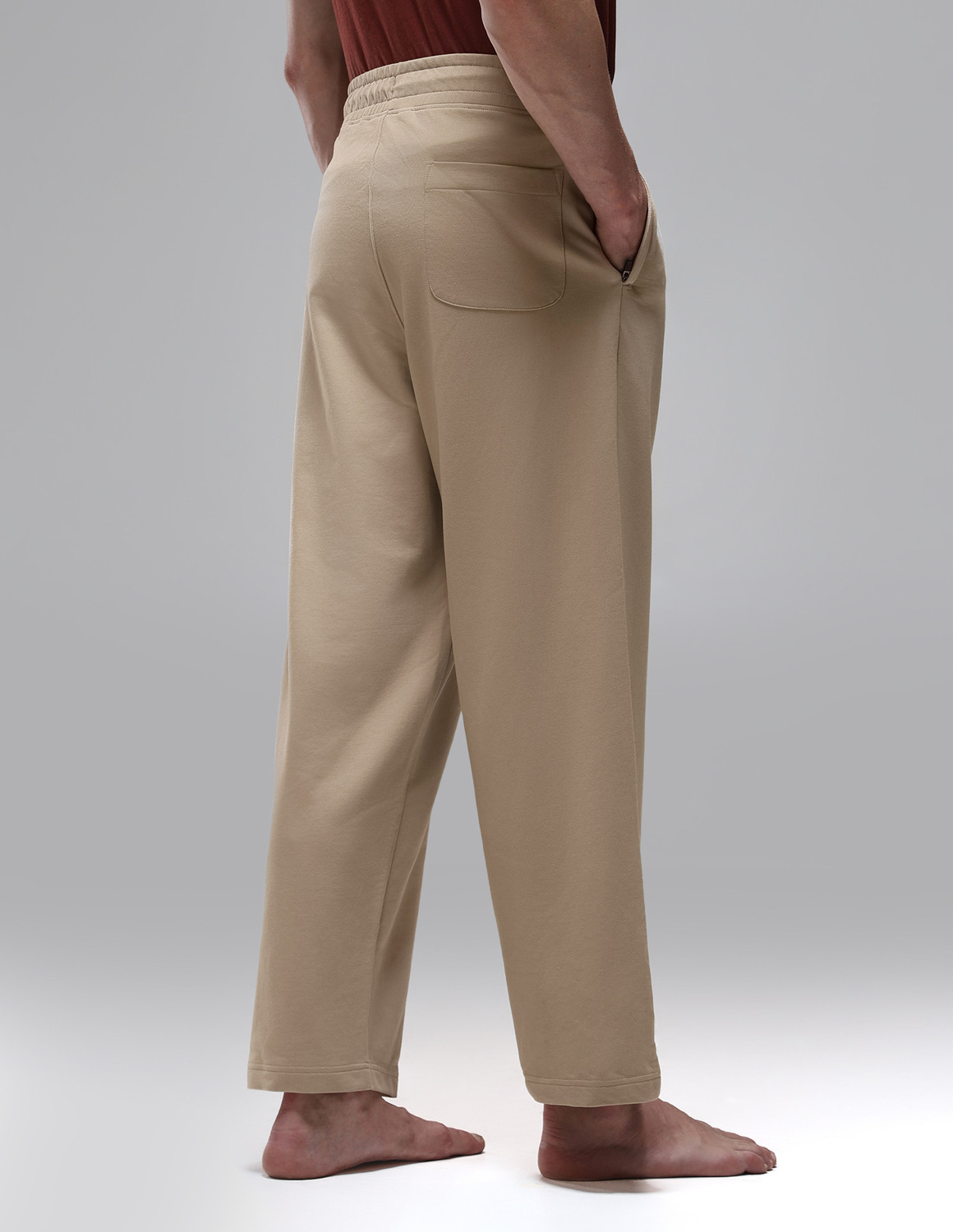Image of U.S. POLO ASSN. Solid Men Beige Track Pants