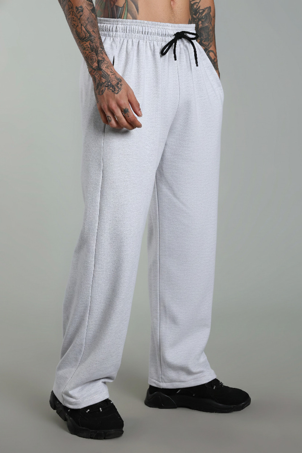 Image of POSU TRENDZ Men Solid Grey Track Pants