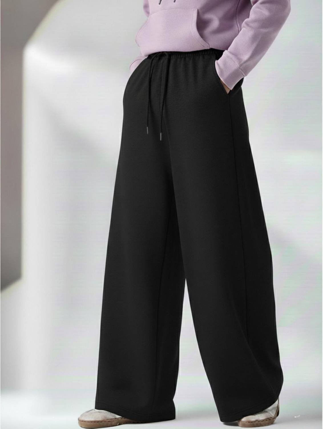 Dockstreet Men Black Track Pants - Image 1