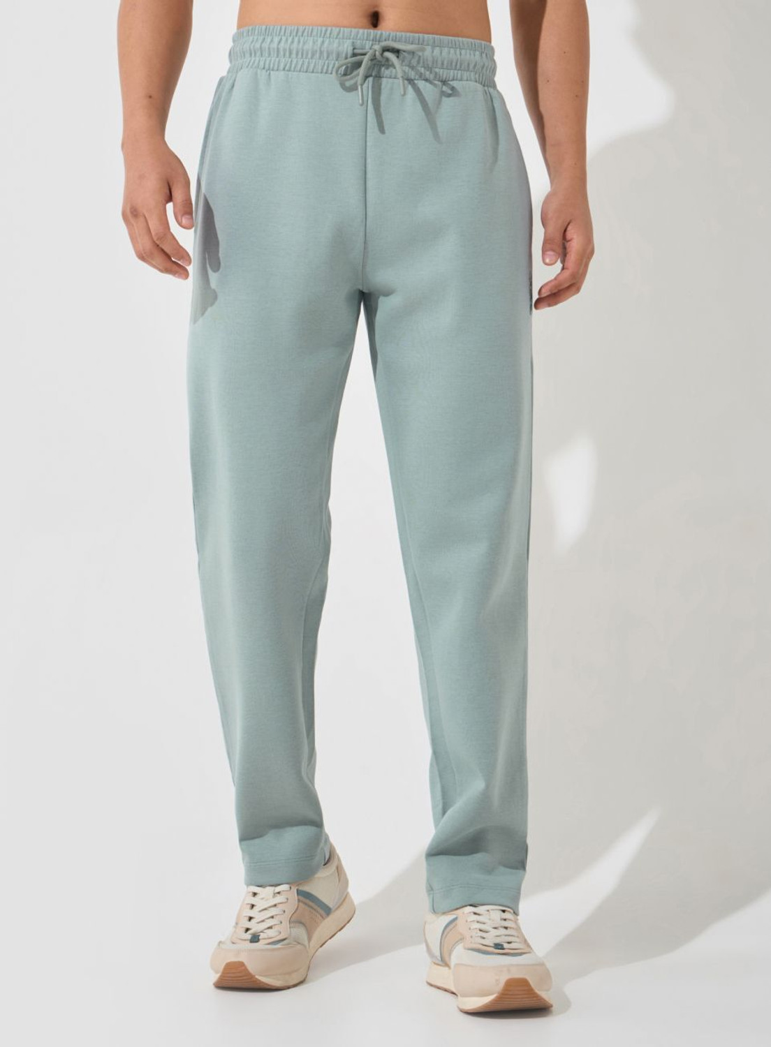 Image of Cult Solid Men Green Track Pants