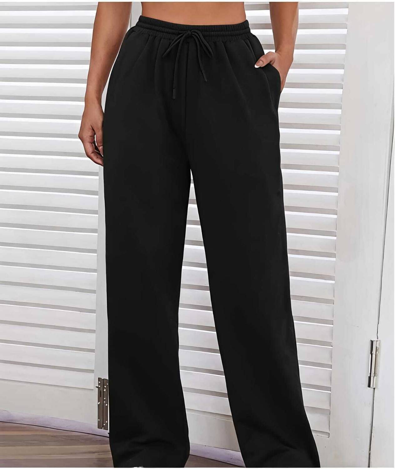 BeasTrends Relaxed Women Black Trousers