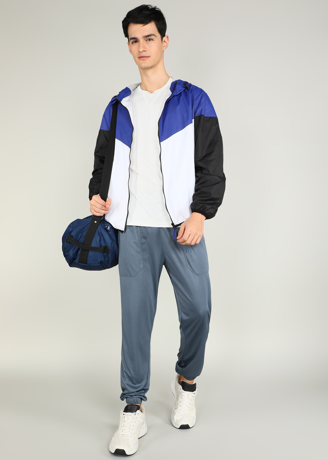 Image of HRX by Hrithik Roshan Solid Men Grey Track Pants