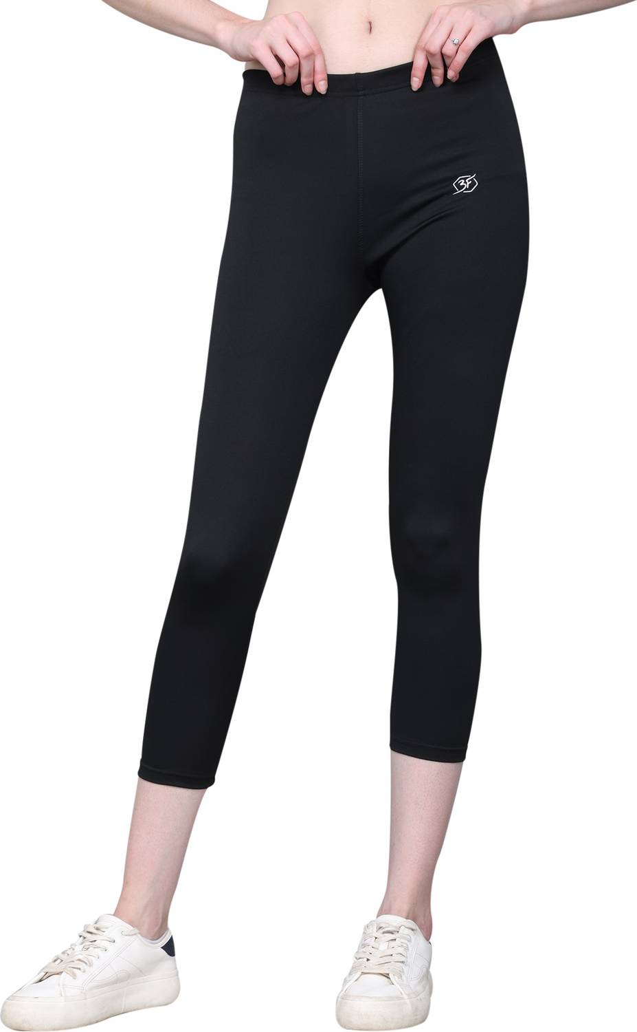 BUNNY FIT Solid Women Black Track Pants