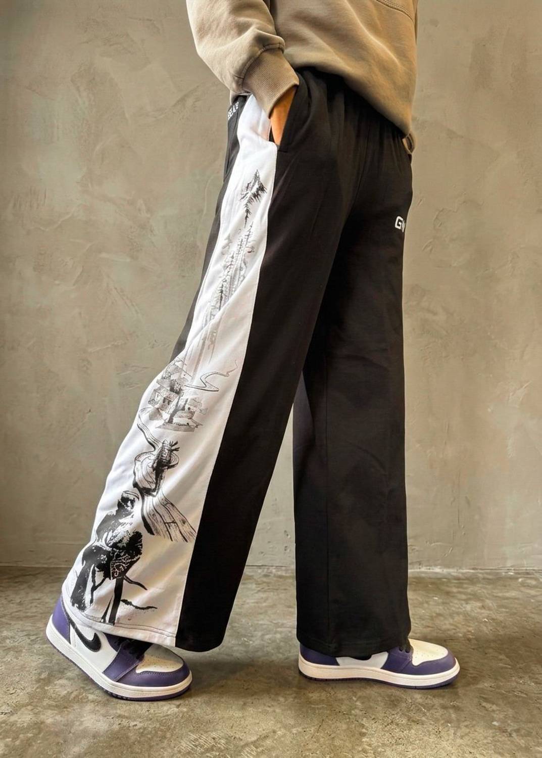 GRINKRAWEAR Black Track Pants - Image 2