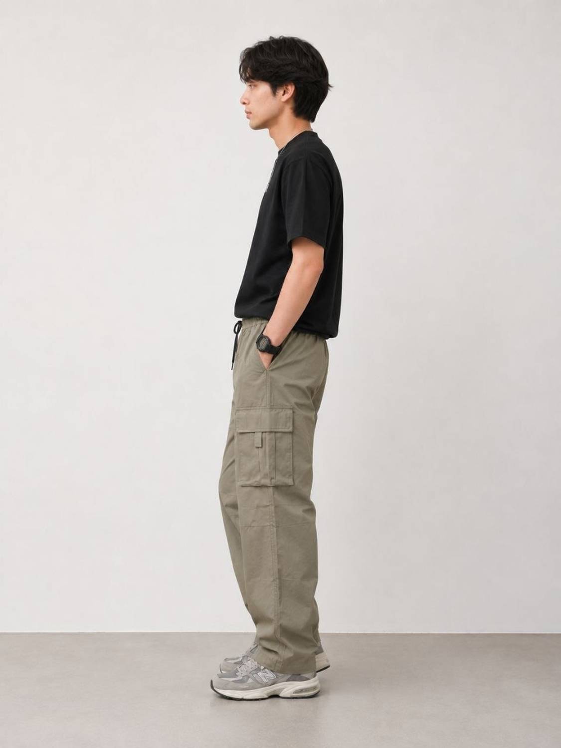 FLY WIND Men Olive Track Pants - Image 3
