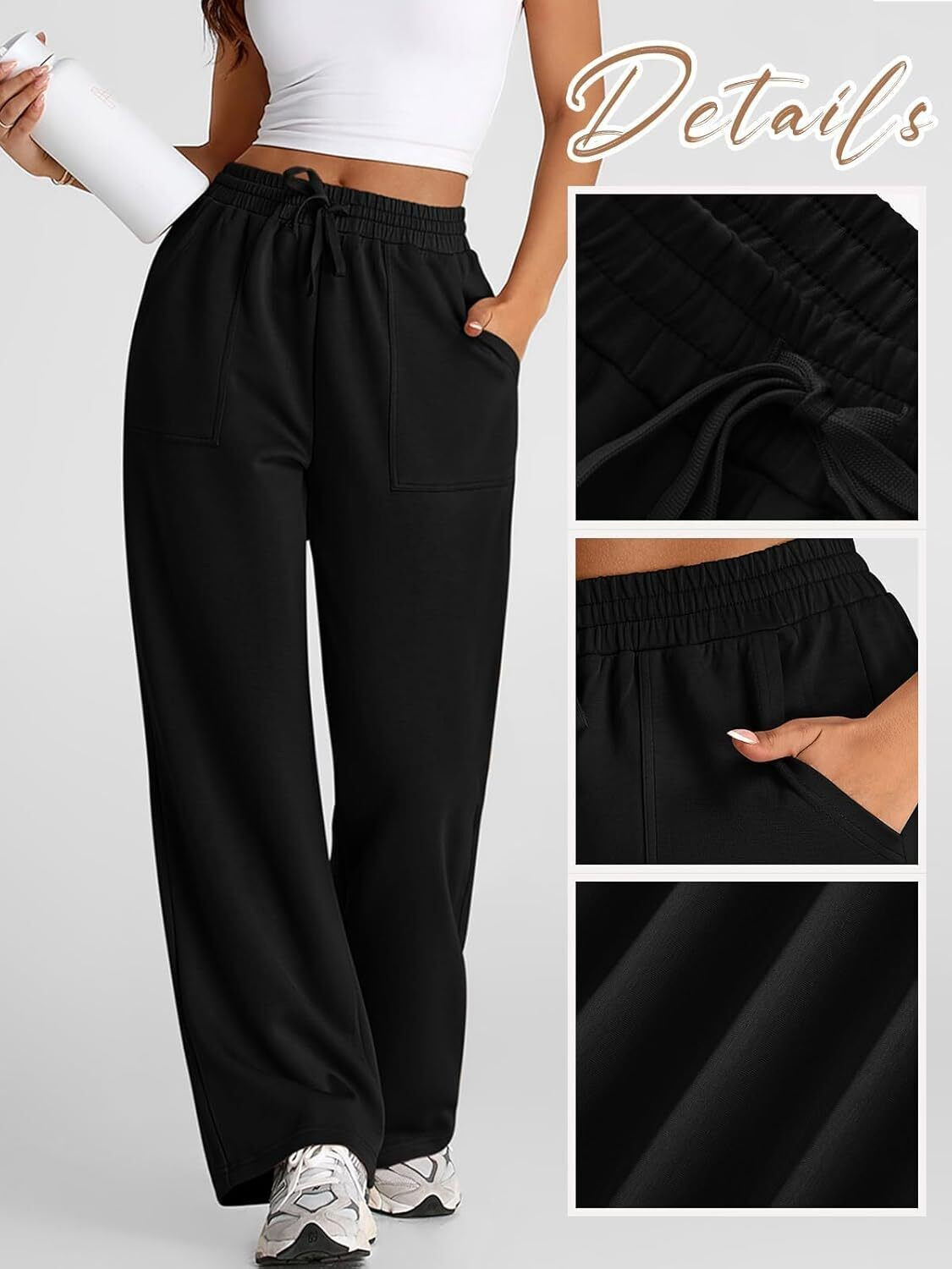 Image of Q-Rious Relaxed Women Black Trousers