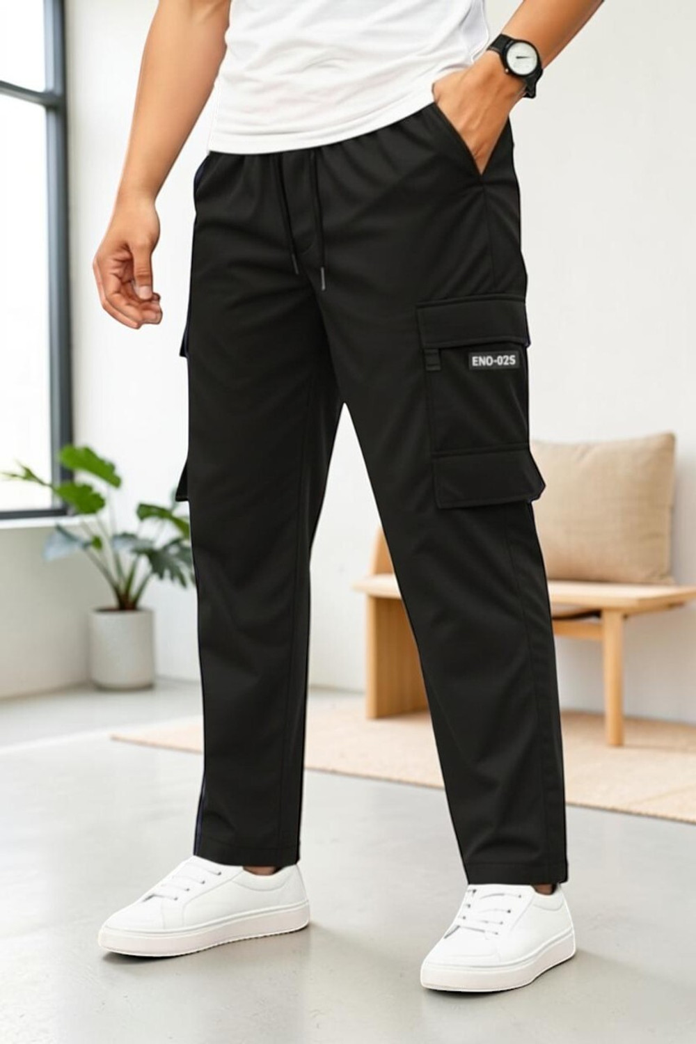 Image of HARDFLEX Solid Men Black, Grey Track Pants