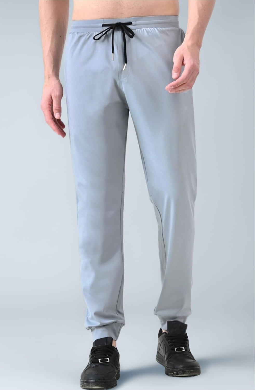 Image of METRONAUT Solid Men Black, Blue, Grey Track Pants