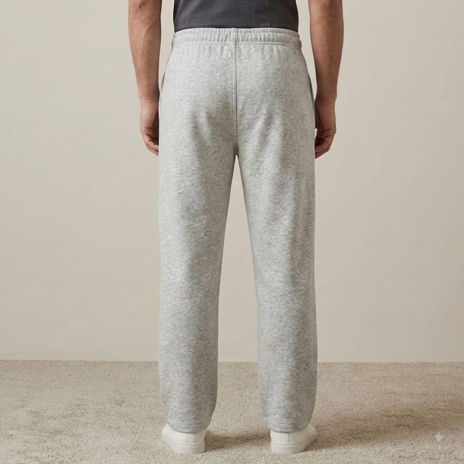 Image of FASHIONATOR Solid Men Grey Track Pants