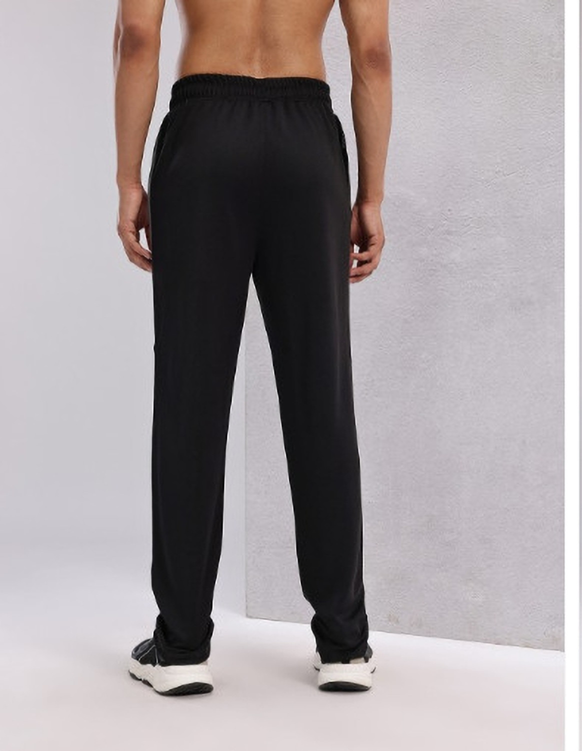 Image of HRX by Hrithik Roshan Solid Men Black Track Pants