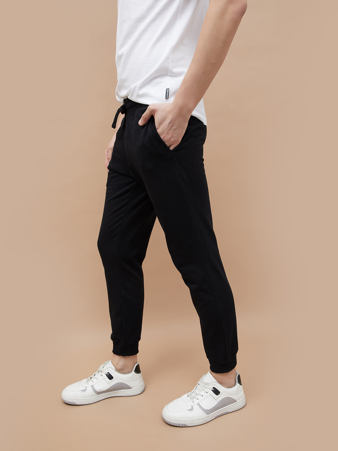 Image of Fame Forever by Lifestyle Solid Men Black Track Pants