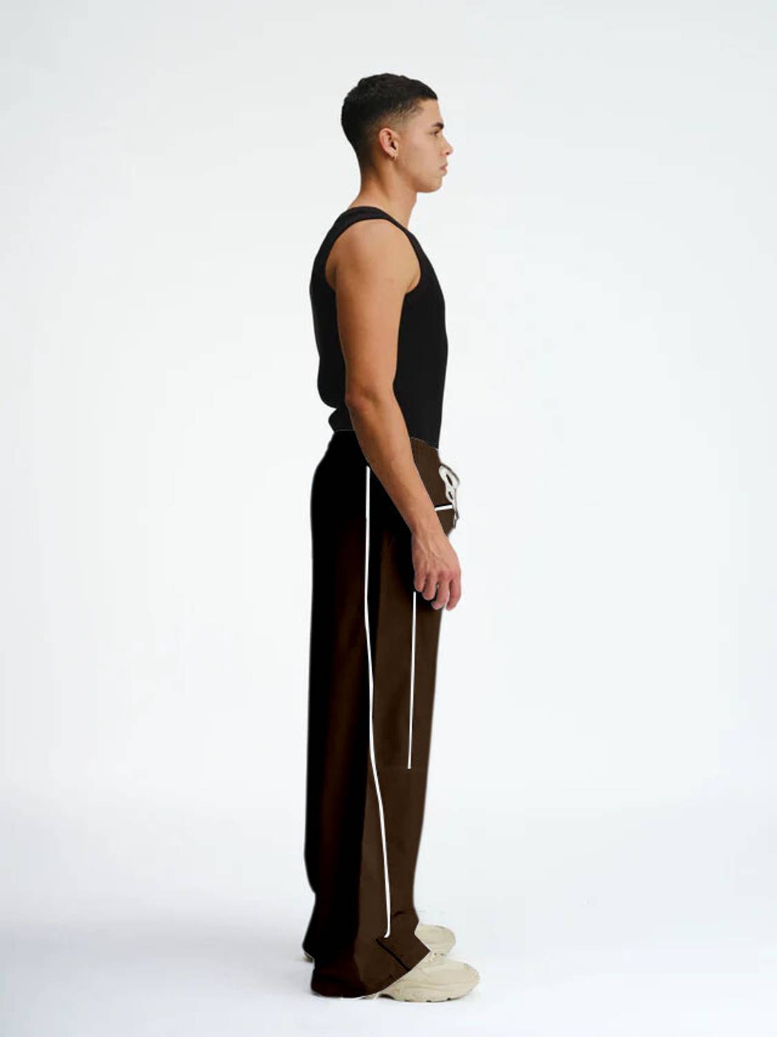 Rajovati Striped Brown Track Pants - Image 3