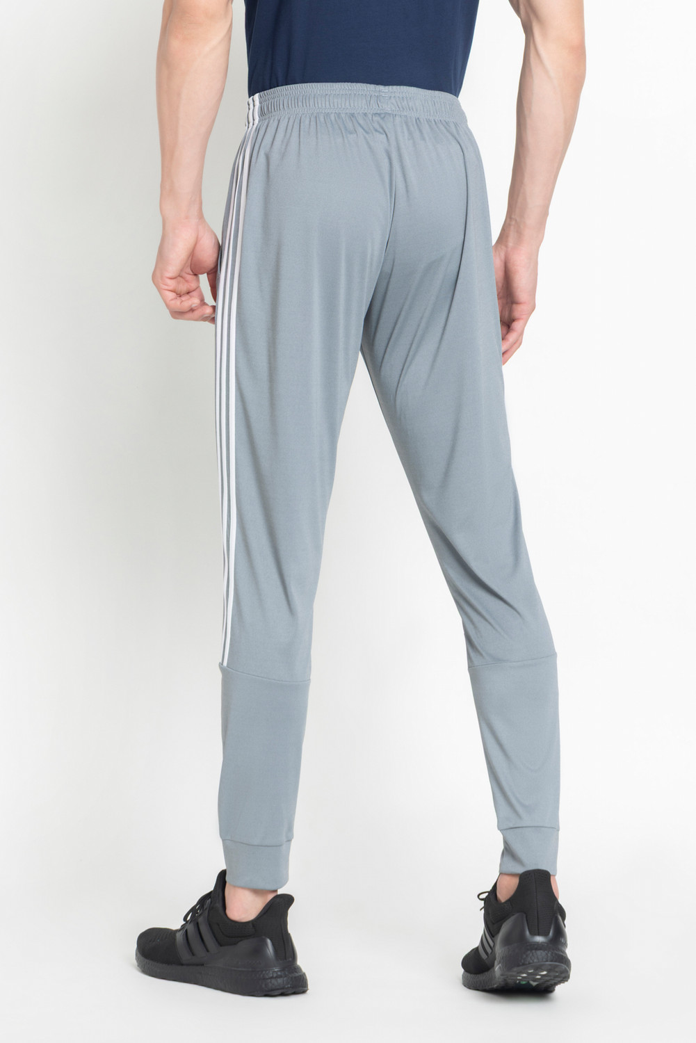 Image of ADIDAS Striped Men Grey Track Pants