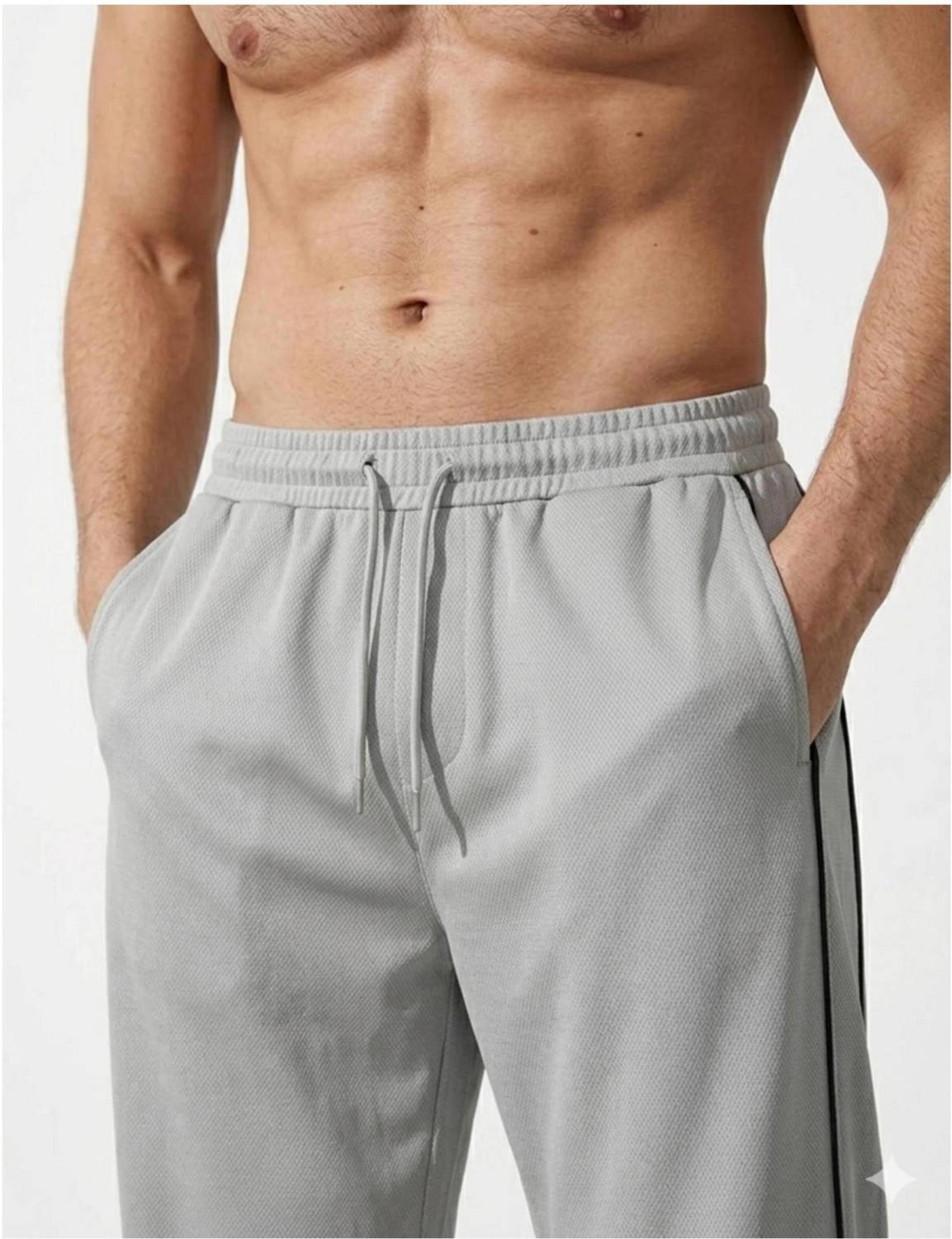 jocker Striped Grey Men Track Pants - Image 4