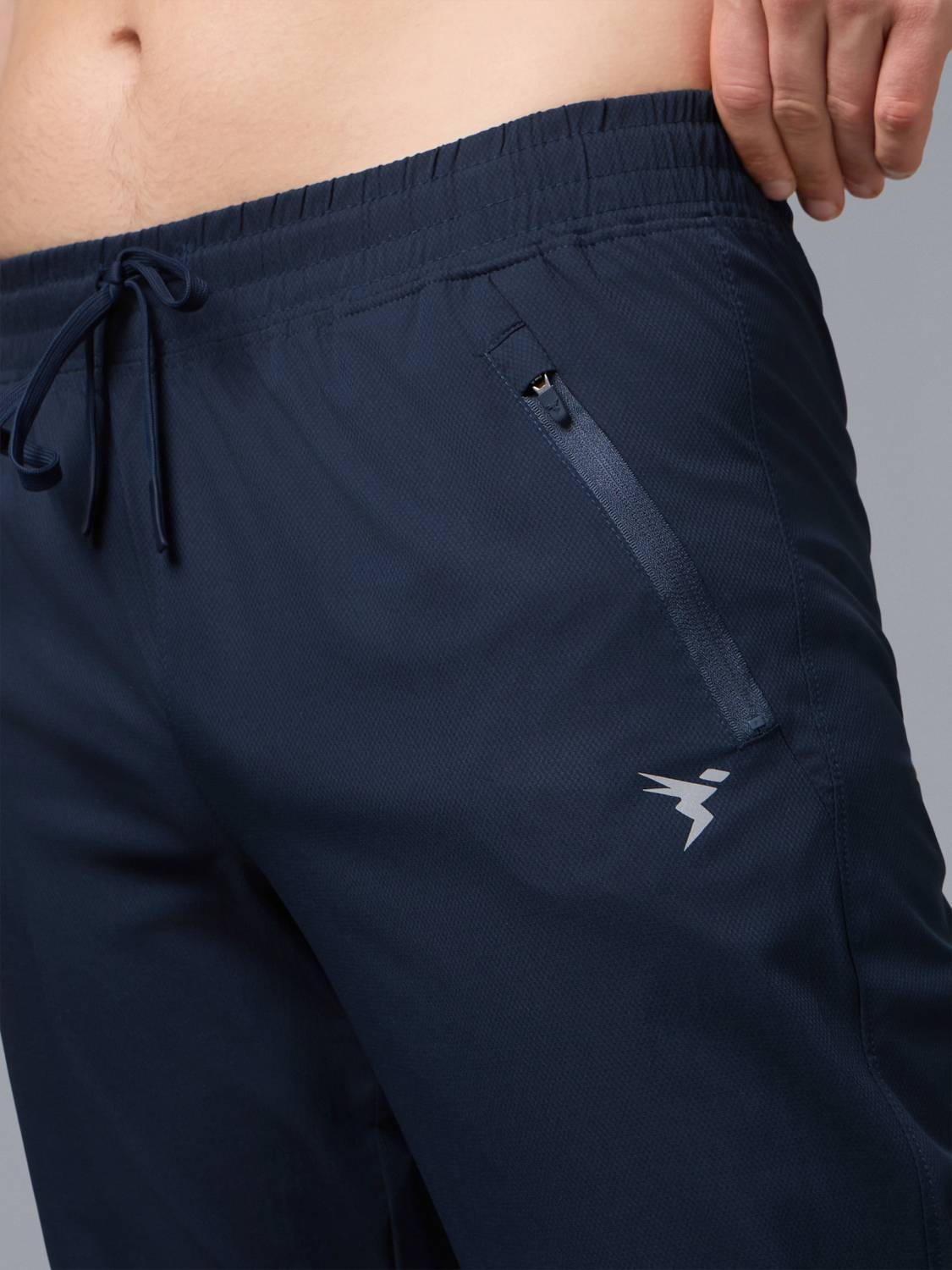 TECHNOSPORT Colorblock Men Blue Track Pants - Image 4