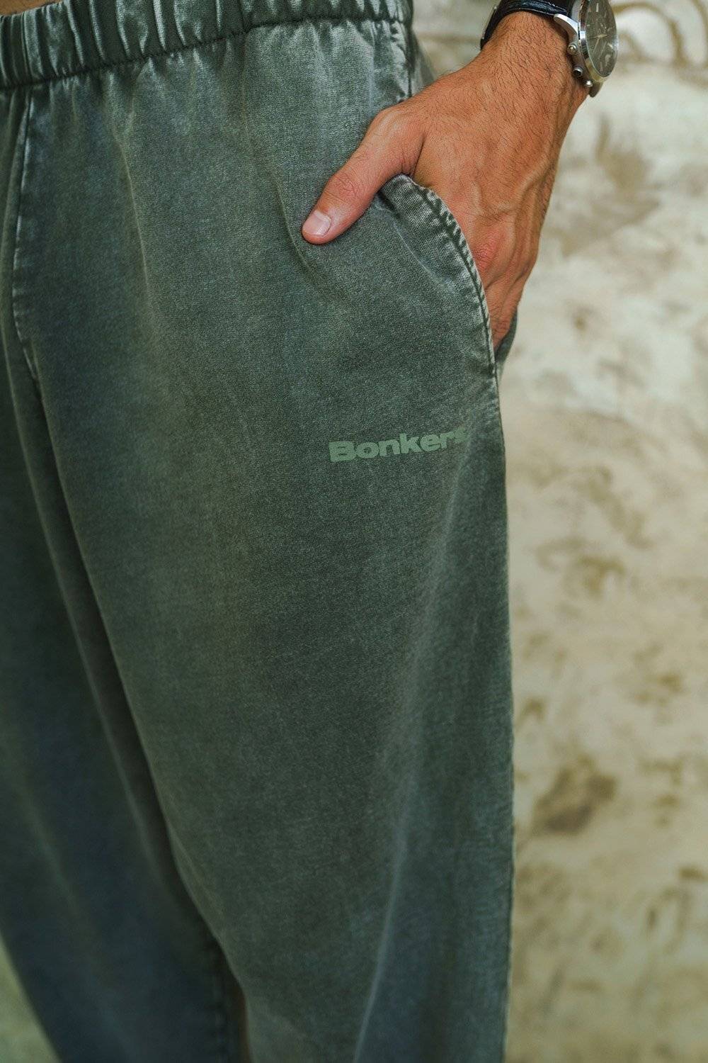 Bonkers Men Olive Track Pants - Image 4