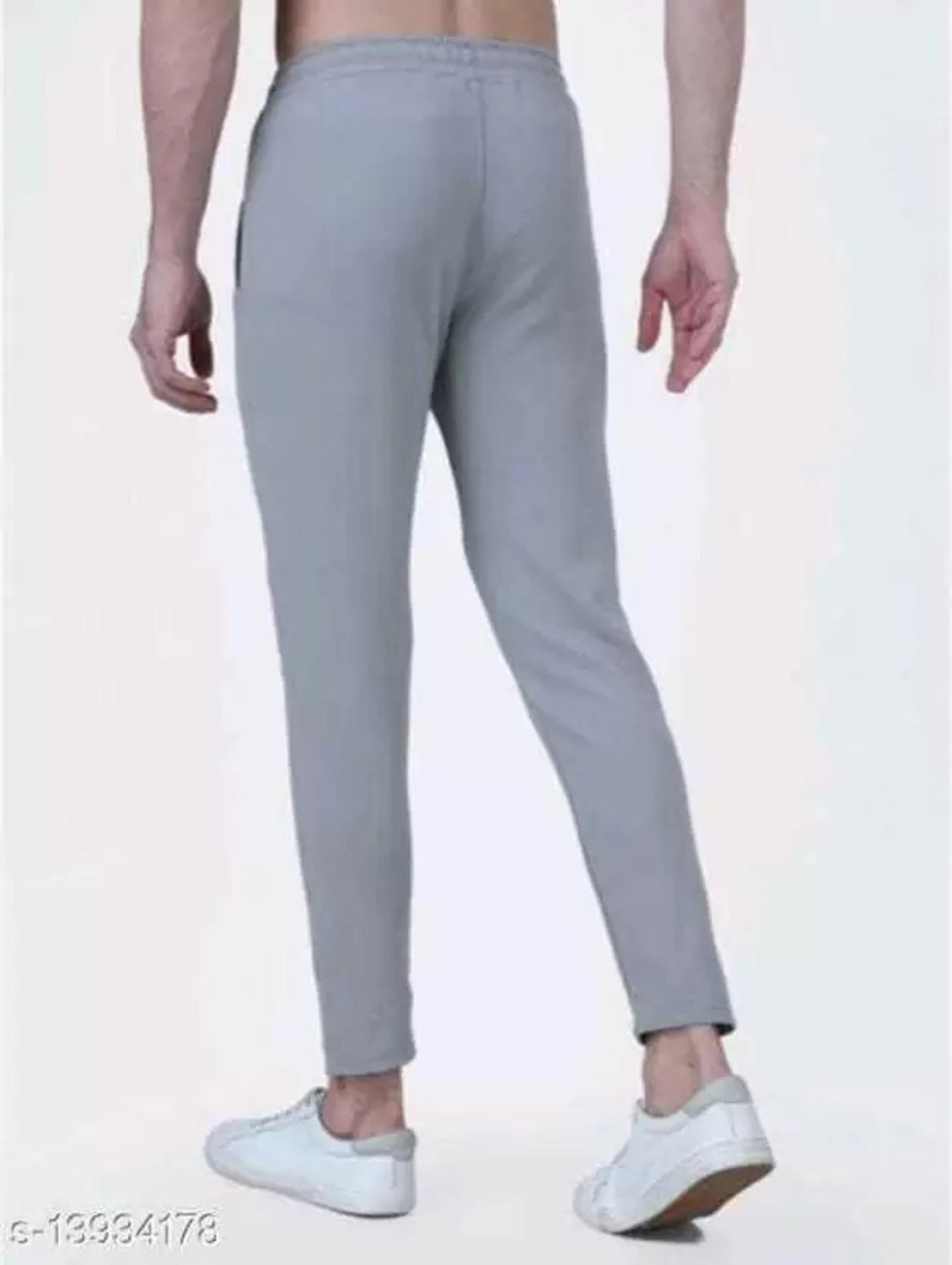 Image of Muskan Creation Solid Men Olive, Grey Track Pants