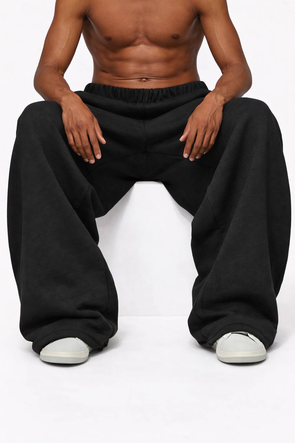 JUGULAR Solid Men Black Track Pants - Image 4