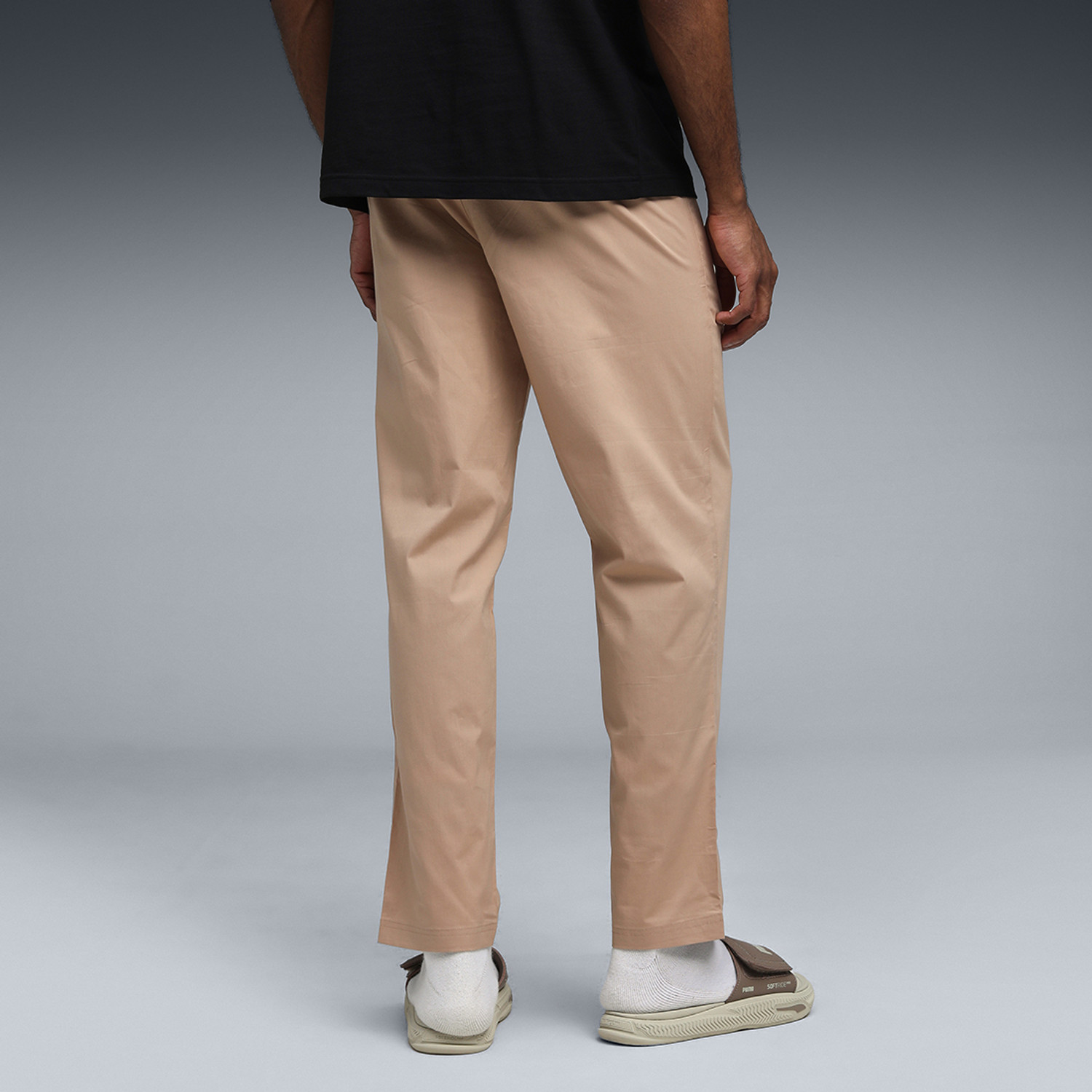 Image of PUMA Solid Men Beige Track Pants