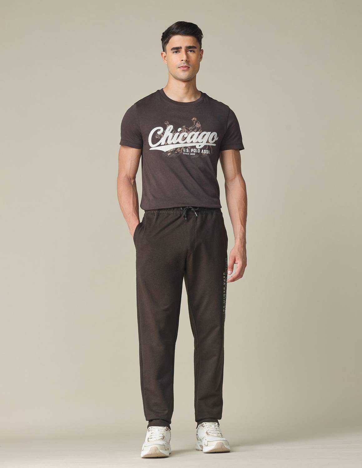 U.S. Polo Assn. Men Brown Track Pants - Image 5