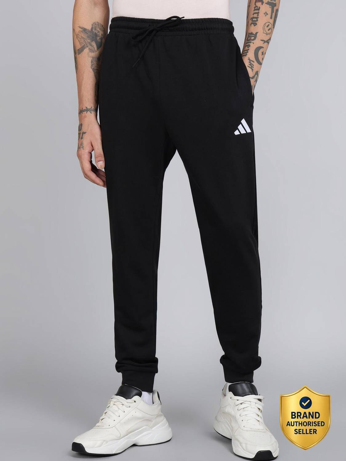 ADIDAS Solid Men Black Track Pants