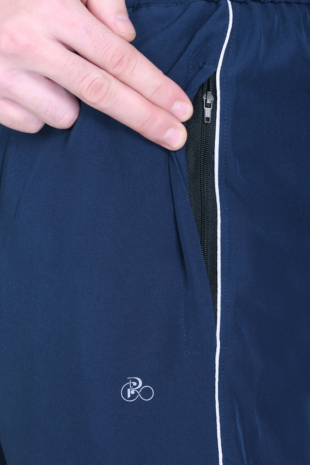 Image of RARE TIMES Solid Men Blue Track Pants