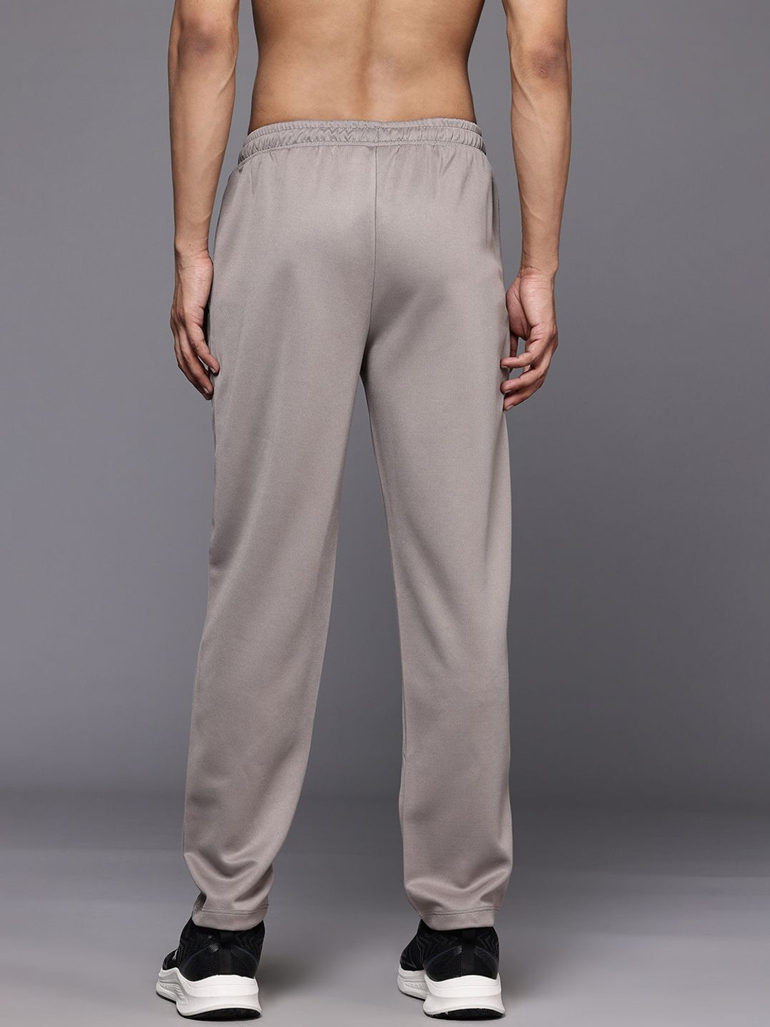 Image of HRX by Hrithik Roshan Solid Men Brown Track Pants