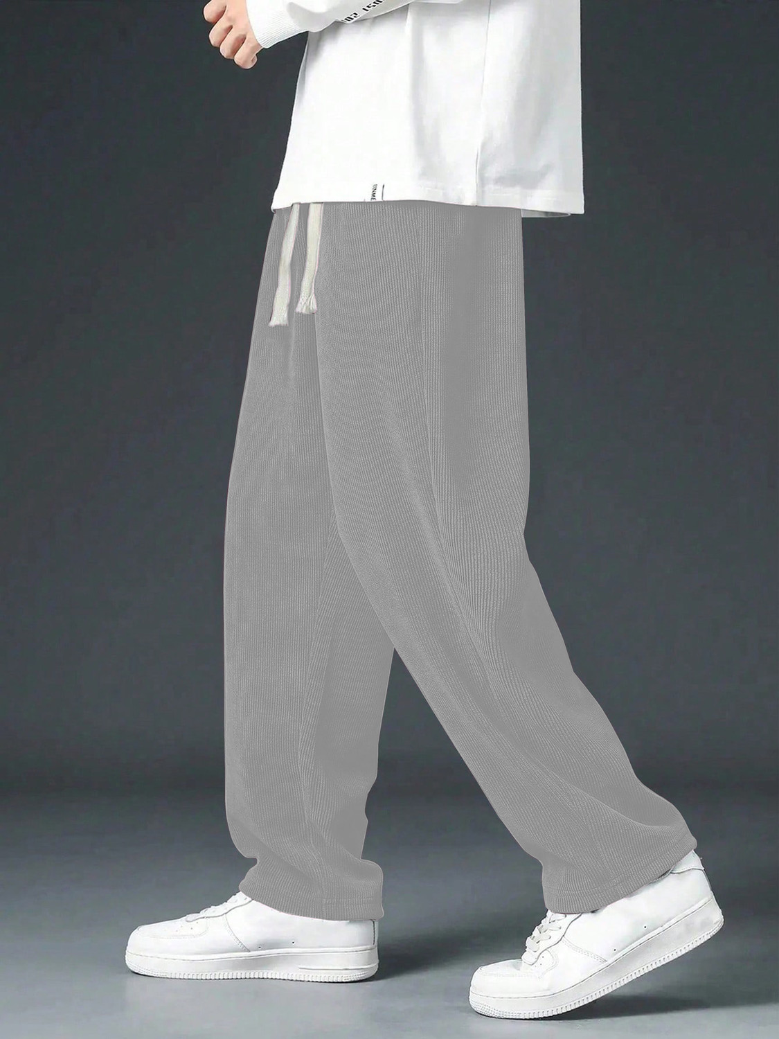 Image of KAJARU Solid Men Grey Track Pants