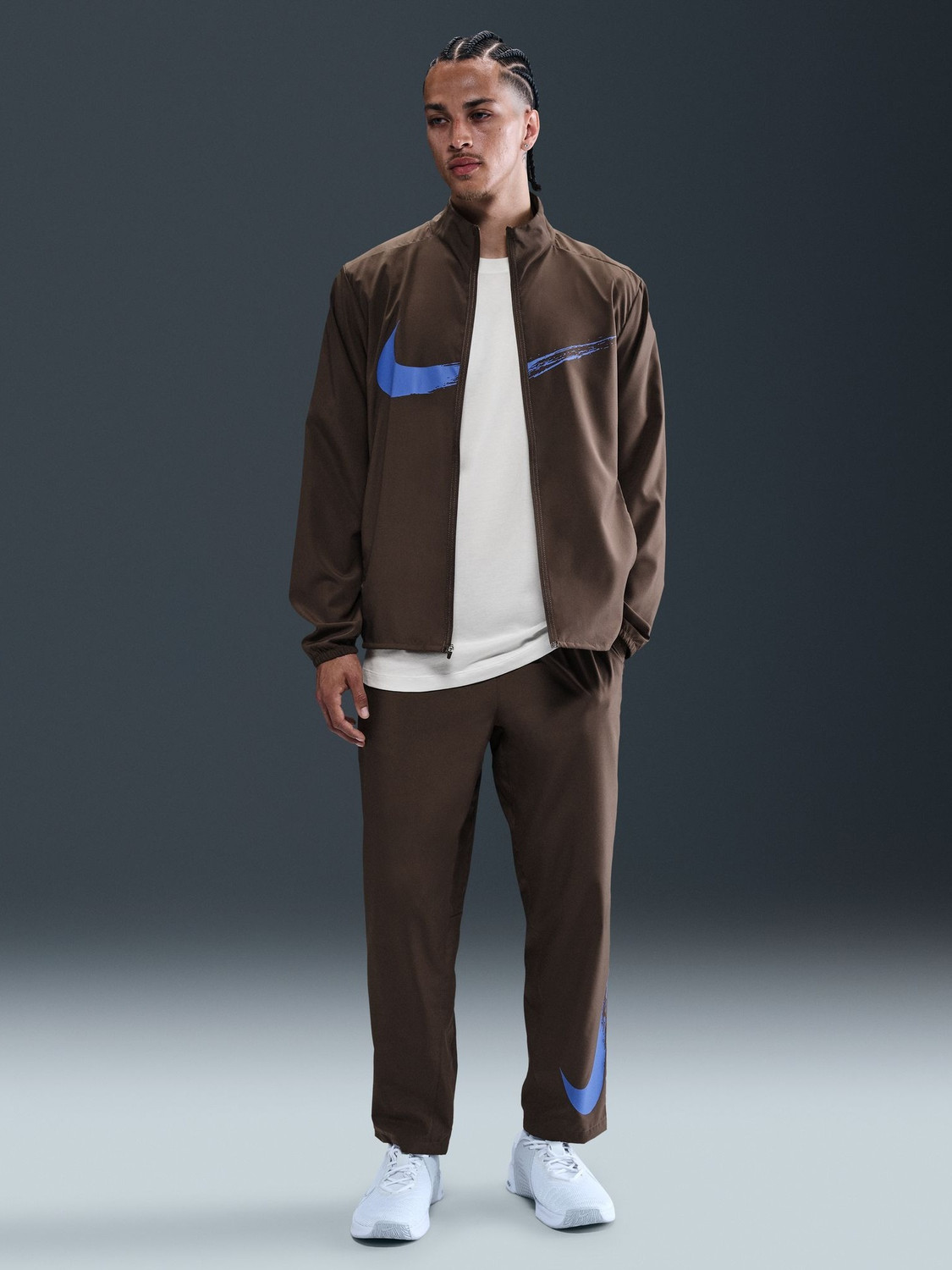 Image of NIKE Solid Men Brown Track Pants