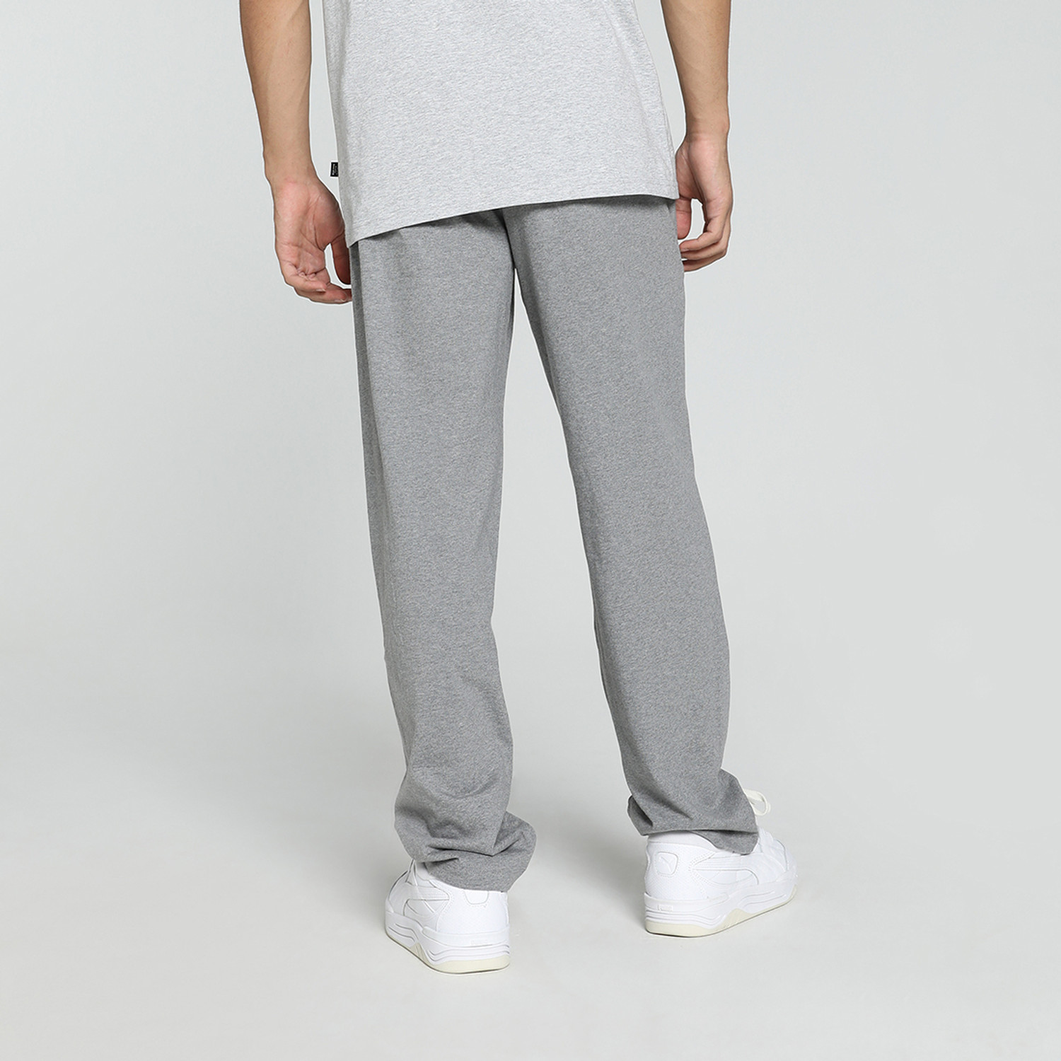 Image of PUMA Solid Men Grey Track Pants